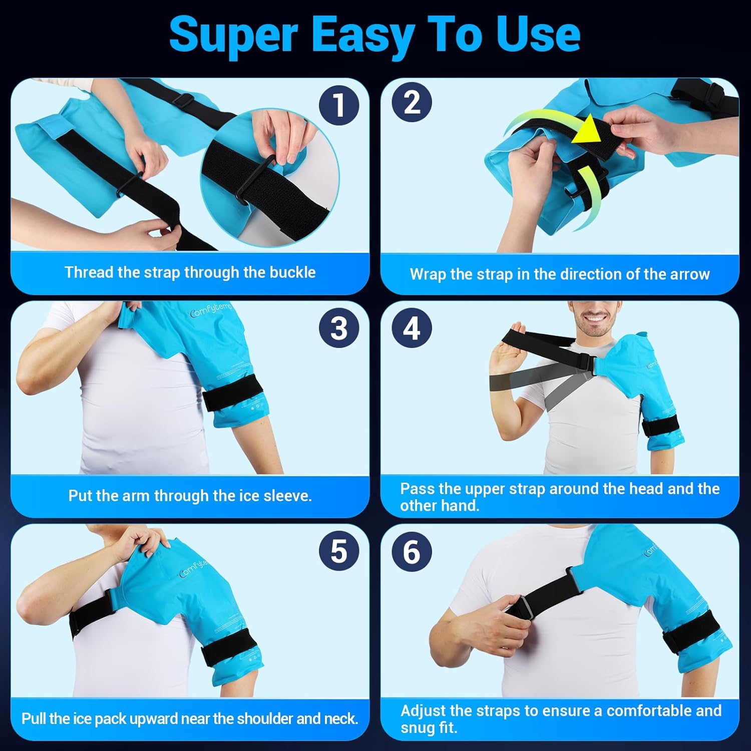 Comfy Shoulder Ice Pack Therapy Wrap