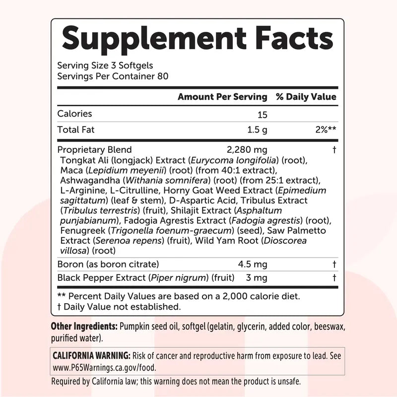 Rylo Testosterone+ Advanced 240 Softgels
