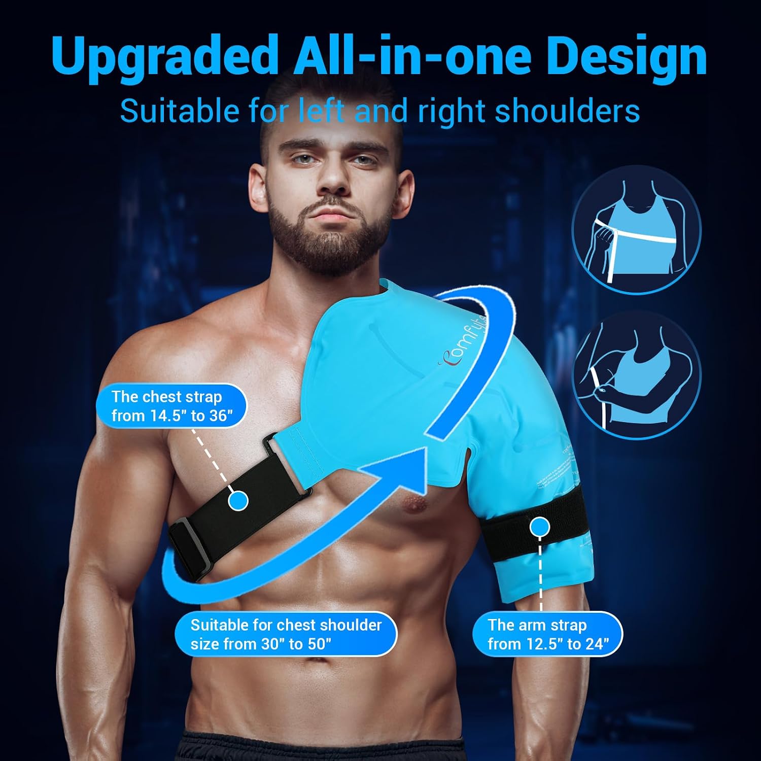 Comfy Shoulder Ice Pack Therapy Wrap