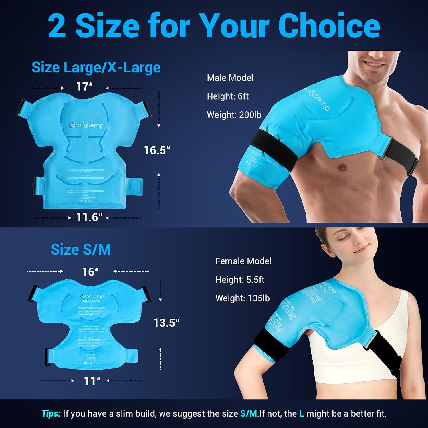 Comfy Shoulder Ice Pack Therapy Wrap